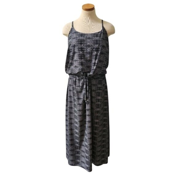 Athleta Ariel Novella Dress Maxi Outdoors Active Lightweight Cinch Waist Size 14 - Picture 3 of 12